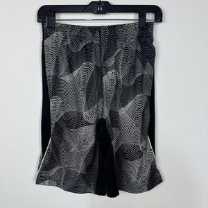 Nike Dri-Fit boys black & white athletic shorts running workout